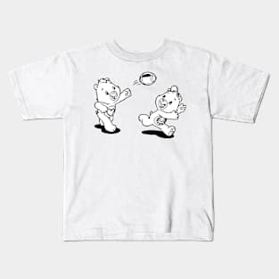 twin bears playing ball Kids T-Shirt